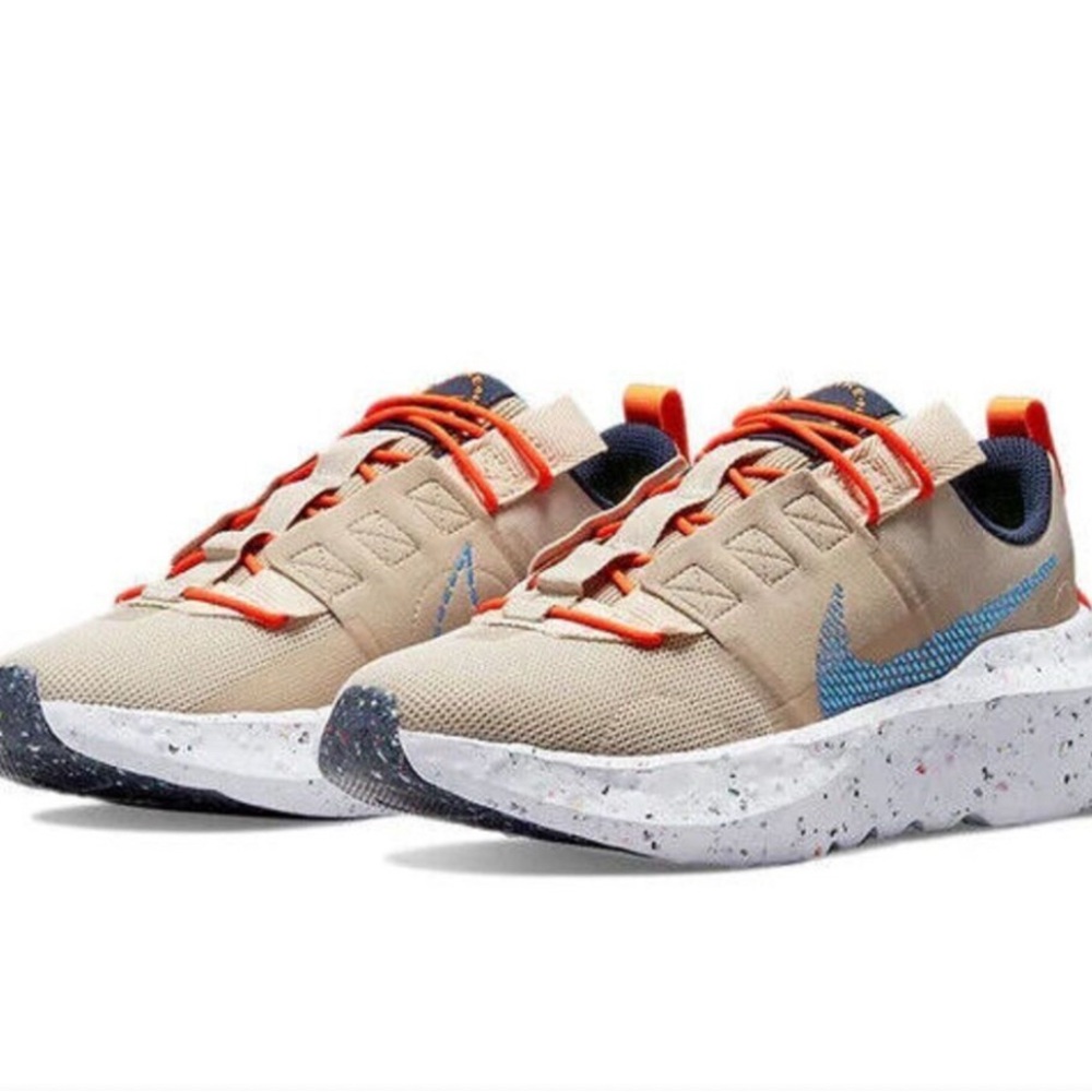 New Nike Crater Impact / Women's Cream/Blue Running Shoes Size US 7 - Picture 7 of 10
